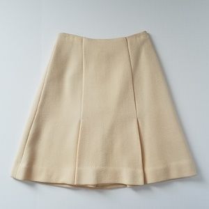 Vintage Skirt 100% wool - Pale Peach, ivory